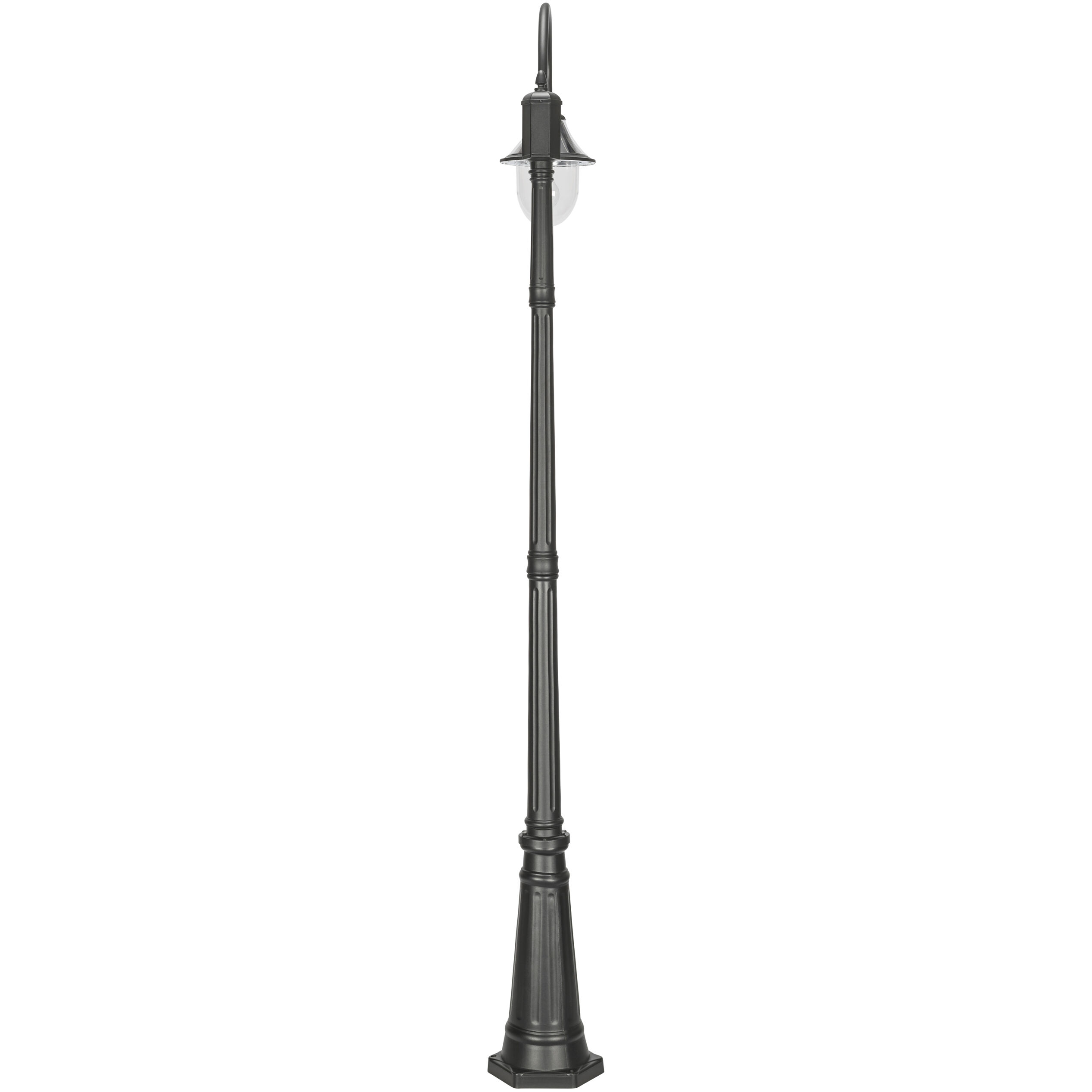 Orion 1 Light 94.63 inch Black Post Light, Solar